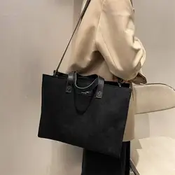 Corduroy Canvas Women Tote Ladies Casual Shoulder Bag Foldable Reusable Shopping Bags Beach Bag Female Cotton Cloth Handbag
