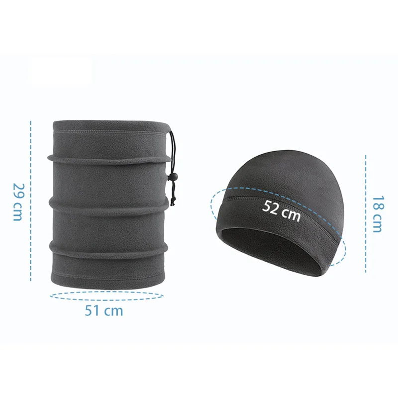 التكتيكية الصوف قبعة ووشاح مجموعة غطاء الرأس الحراري شتاء دافئ بالاكلافا قناع الوجه الرياضة الدراجات بونيه الرقبة حامي