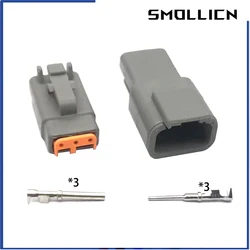 1 Set Deutsch DTM 3 Pin Connector Male Or Female Auto Waterproof Connector Automotive Sealed Plug