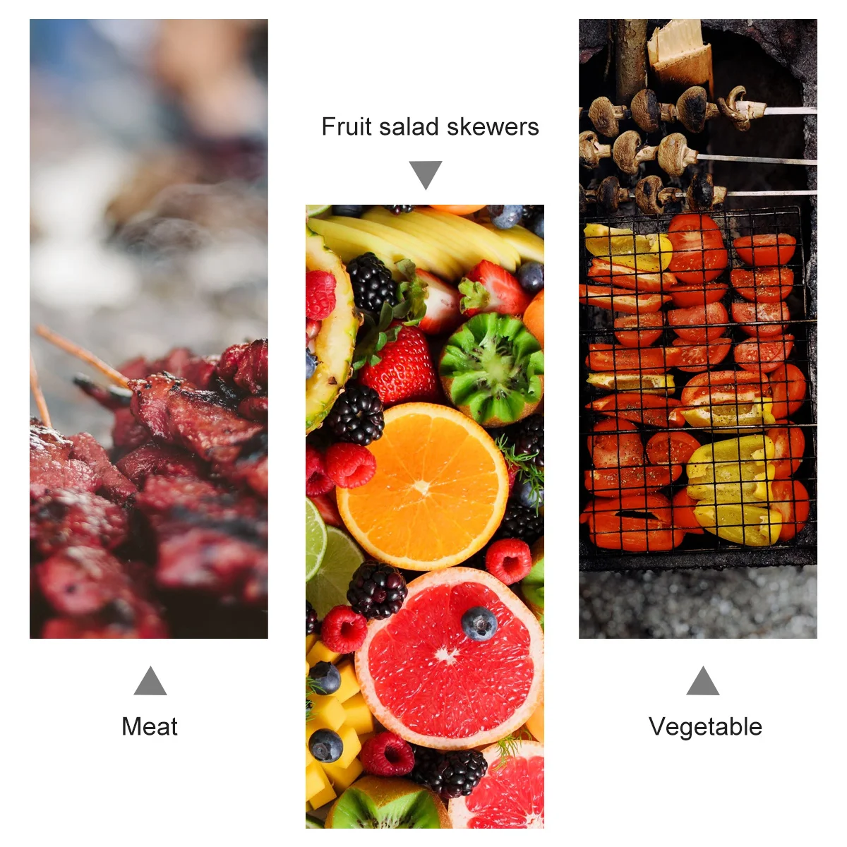 

1pc Meat Skewer Tool Four Rows Quick Wear Design For Bbq Skewer Making Efficient Manual Barbecue Accessory Wear Meat Device