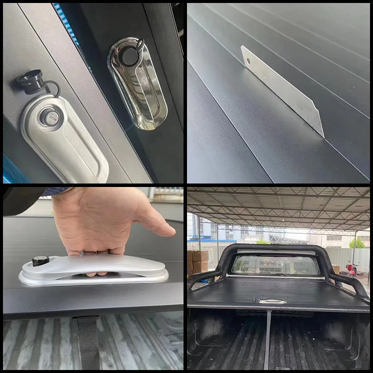 high quality manual electric roller  shutter lid car accessories pickup retractable tonneau cover for Ranger Hilux