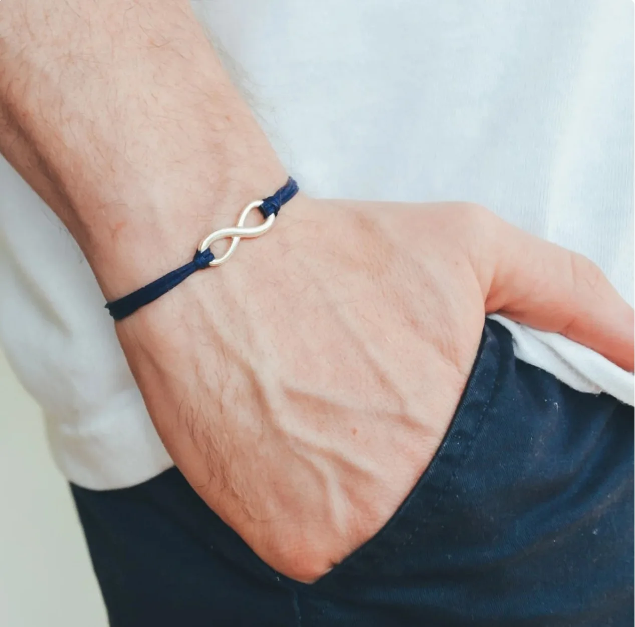 Infinity Men\'s Knot Bracelet OM  Cross Bracelet