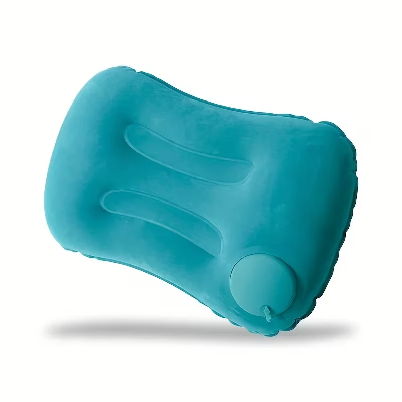 Multifunctional Inflatable Pillow – Foldable,Portable Neck Support Pillow with Push-Button Auto-Inflation  Back Cushion Function