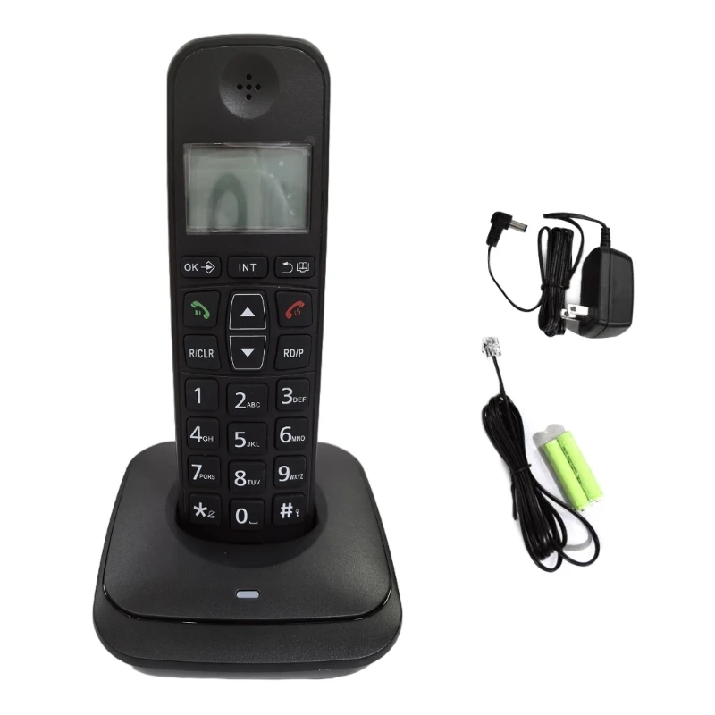 D1007 Handheld Wireless Phone Home Telephone with Clear Sound Quality and Low Radiation for Families