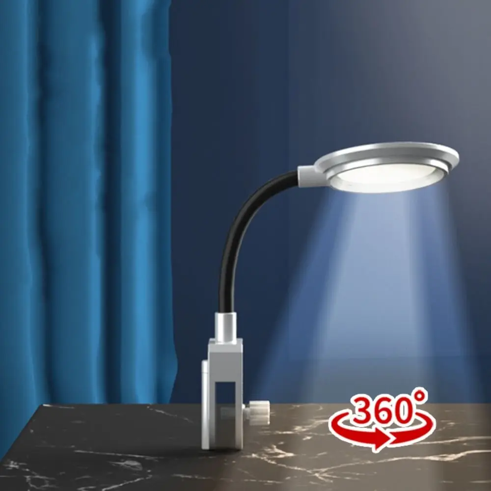 Clipe de luz led para tanque de peixes, à prova d'água, pequeno, durável, tira de luz cob, iluminação rotativa usb, luz de grama de água, tanque de peixes