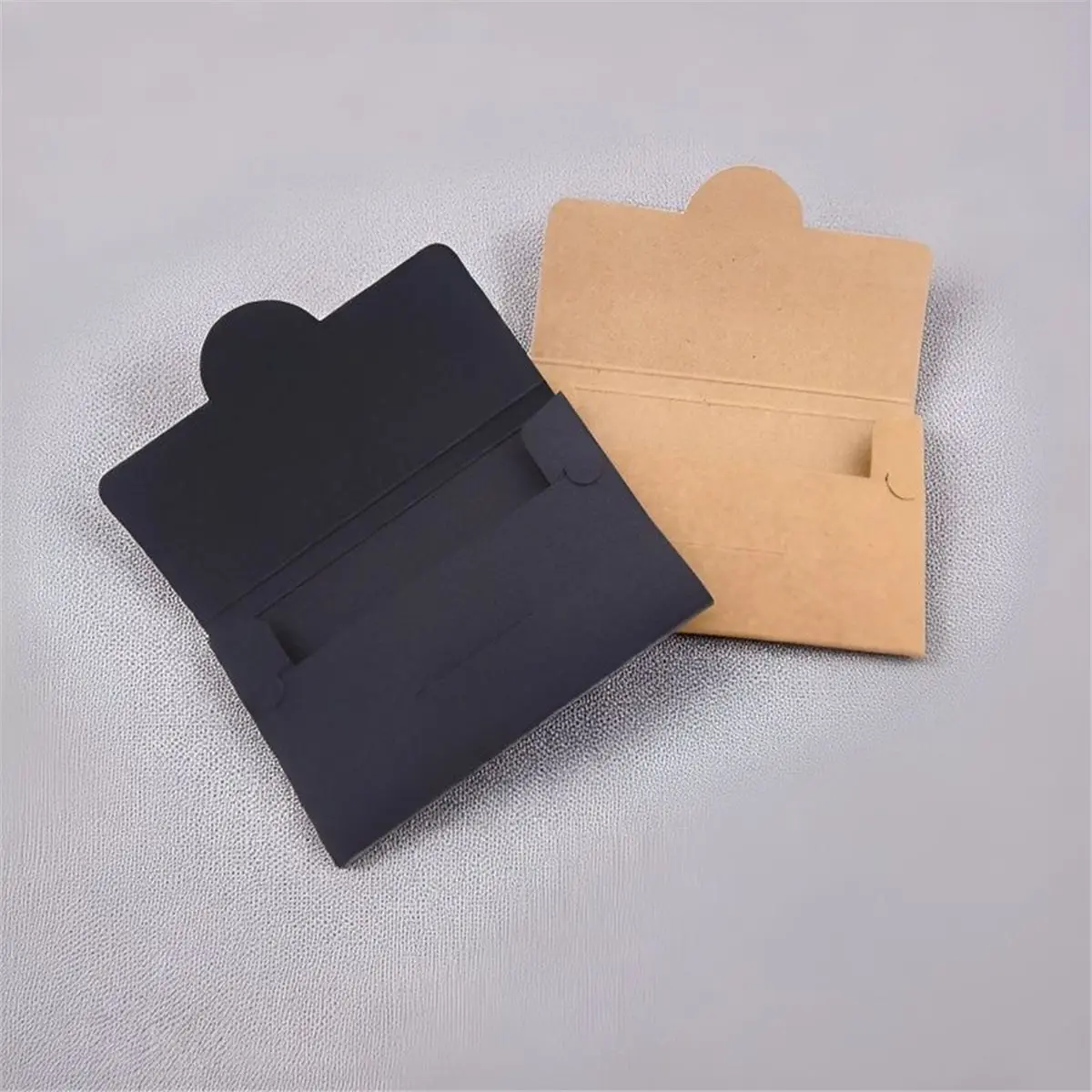 50pcs Retro Envelope 350g Paper Buckle Envelopes for Wedding Invitations & Business Supplies Khaki