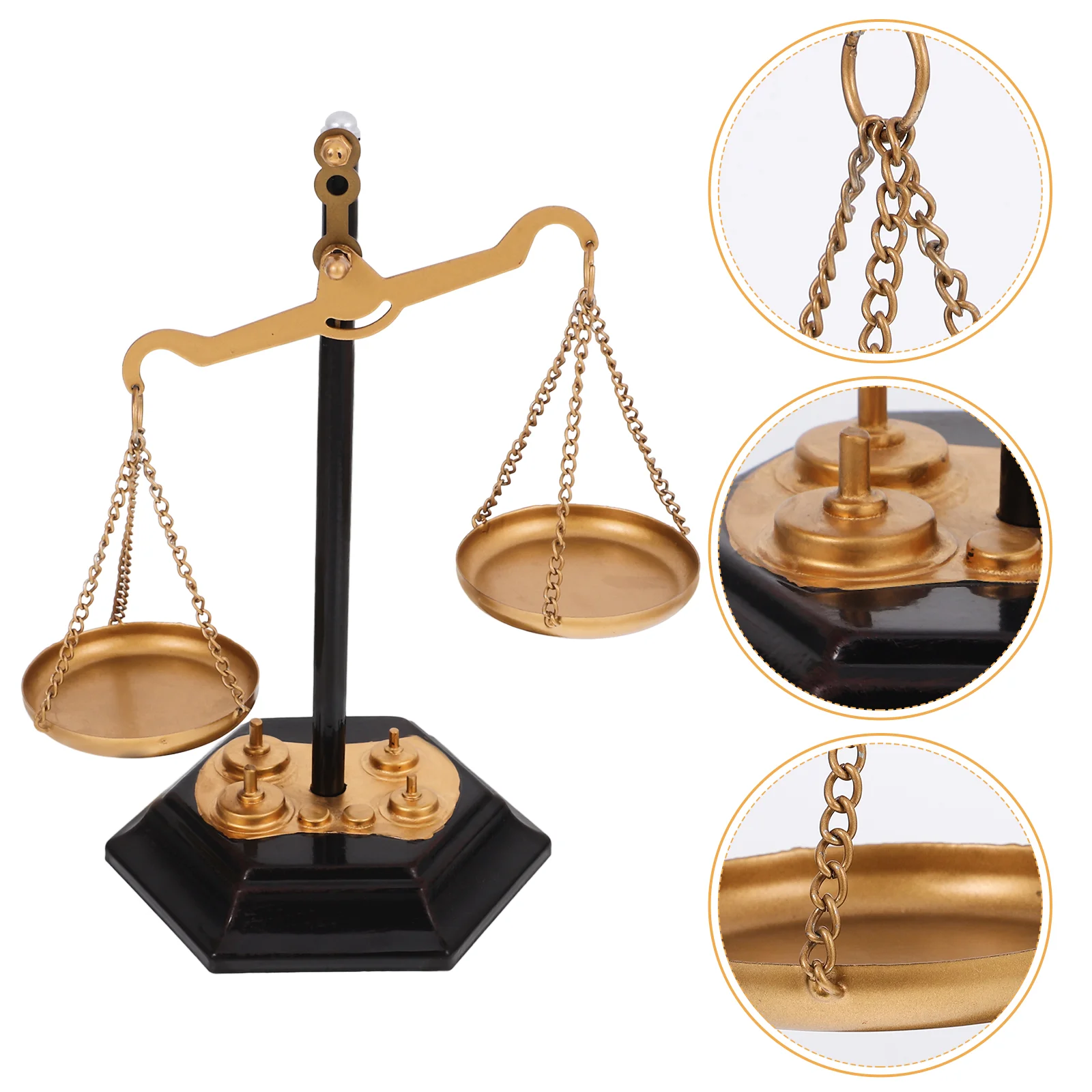 

Vintage Decorations Tray Desktop Toy Home Table Centerpiece Iron Balance Scale Decorative Ornaments Office Libra