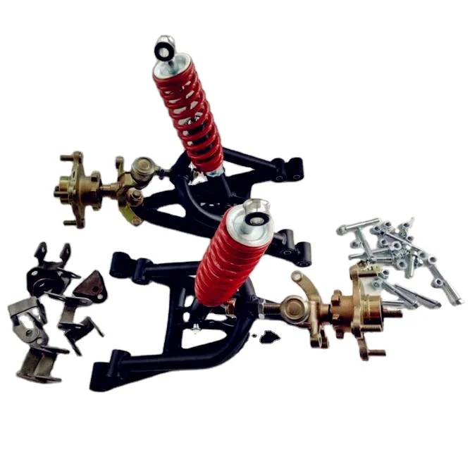 

ATV Go Kart Front Steering Suspension Kit | Swing Arm with Shock Absorbers for DIY Motorcycle Karting