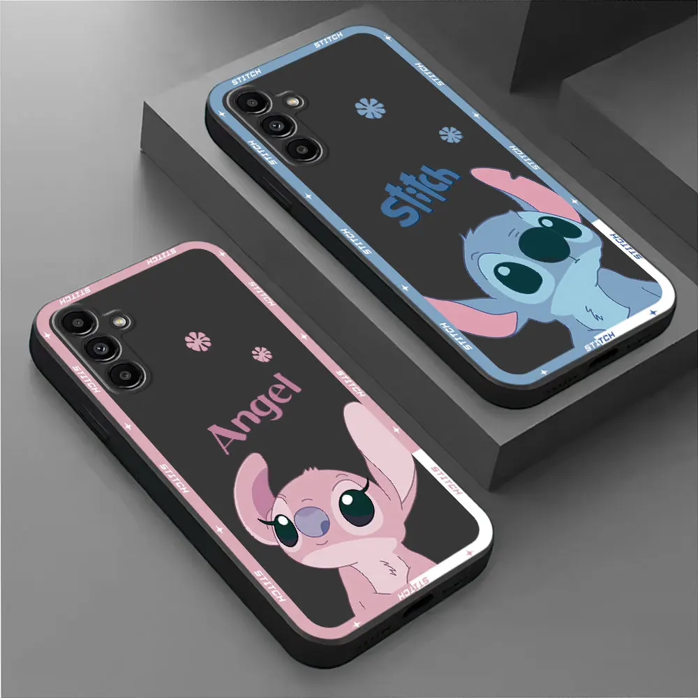 Case for Samsung Galaxy A40 A02s A30 A02 A70 A03s A71 A05 A05s A20e A01 A41 A04s A31 A04 A10 A10s Cartoon Disney Stitch Cover