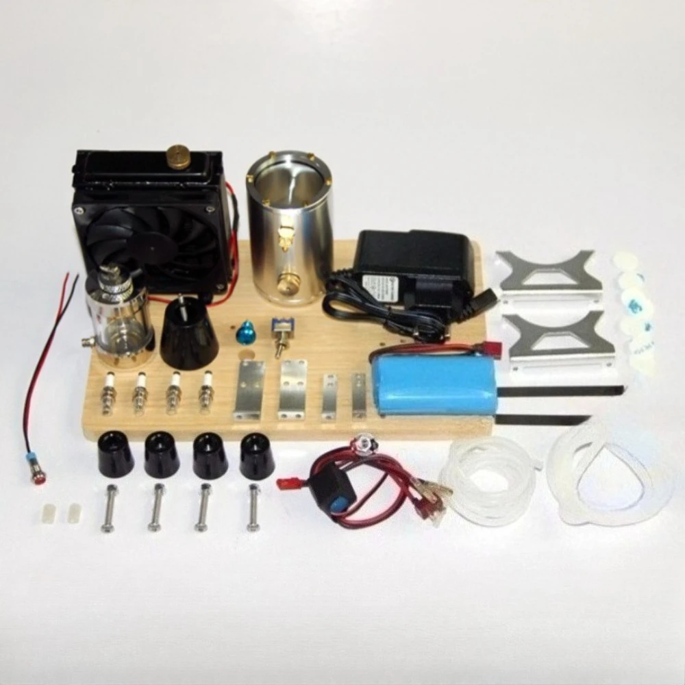 

CISON Four cylinder Engine Model Accessories Oil Tank Spark Plug Battery Charger Starter Switch Mounting Base Assembly