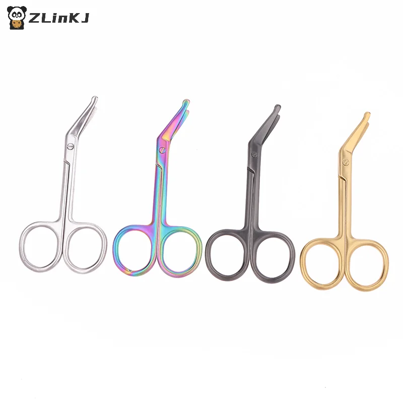 ▶1PCS Stainless Steel Gauze Bandage Scissors Dressing Surgical Scissors Household Plaster Scissors Nurse Scissors
