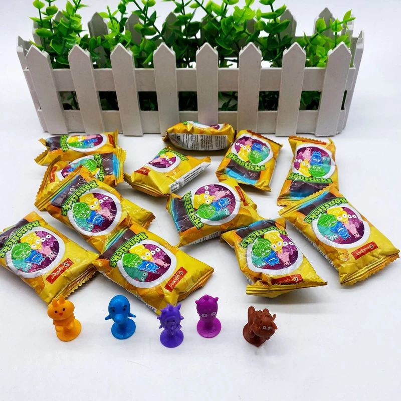 11-62Pcs Original Brand Bonstick Stikeez Blind Bag PVC Figure Stick Animal Farm Monster Mini Cute Toy Gift for Kid