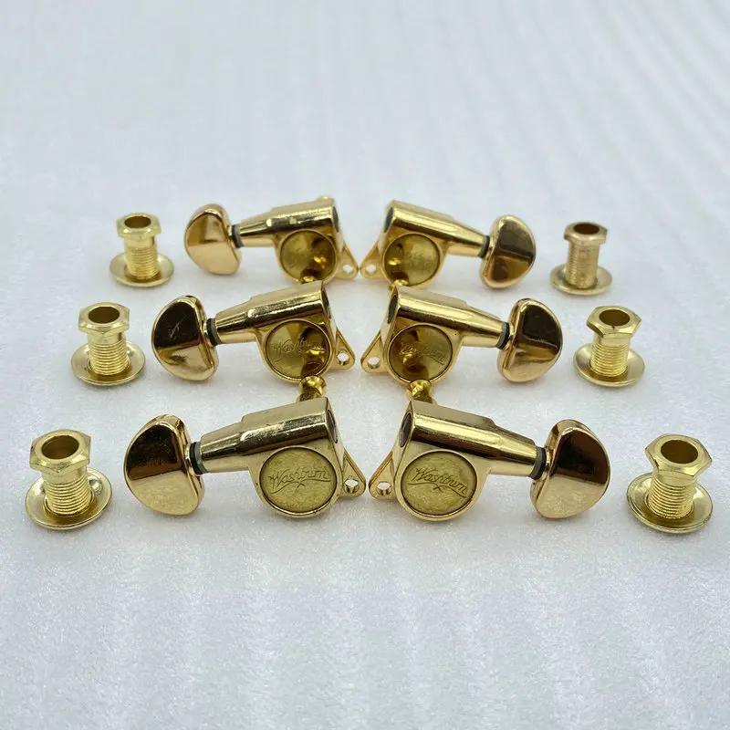 Original Washburn 6PC/Sets L3R3 Guitar Machine Heads  Guitar Tuning Key/Tuner Peg Golden Color Small Handle Made In DJ