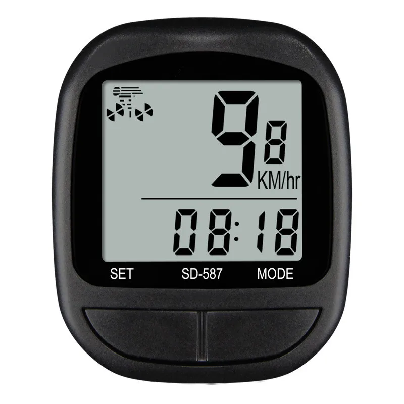 Bike Computer Bicycle Cycling Speedometer and Odometer Waterproof MTB Riding Stopwatch with LCD Display Cycling Equipment