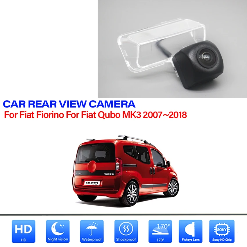 Car Reversing Parking Camera Backup Rear View Camera Night Vision For Fiat Fiorino For Fiat Qubo MK3 2007~2015 2016 2017 2018