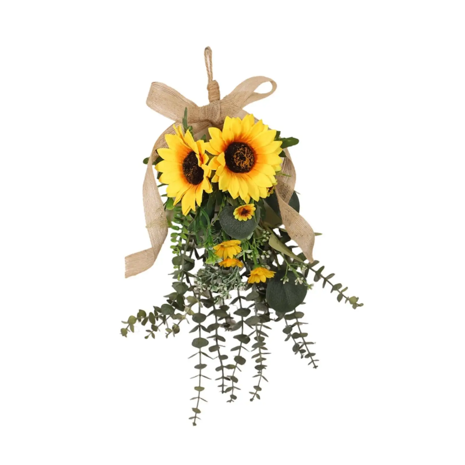 

Искусственная цветочная гирлянда-венок для подвесного декора и украшения