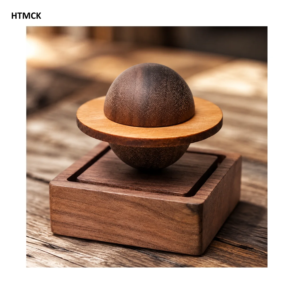 HTMCK 1pcs wood scent No essential oil diffuser Jupiter shape home decoration fresh air present to friend dorm room essentials view 2