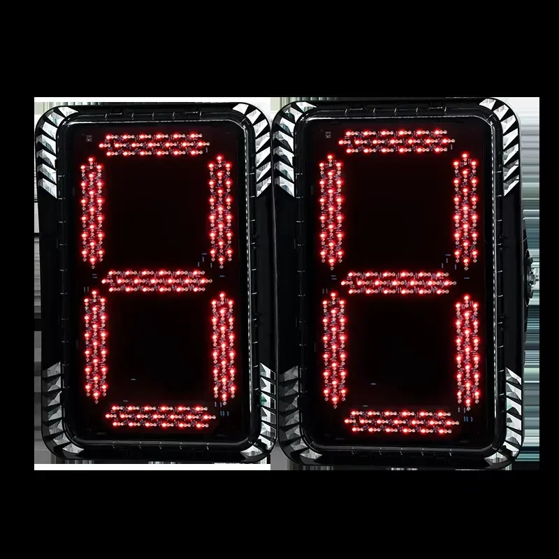 Rechargeable Large Digital Countdown Timer Traffic Warning Light for Vehicle Red Yellow Green