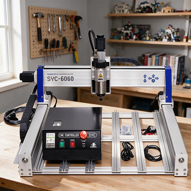 LY CNC Router Engraver SYC Series CNC Engraving Machine Engraving Drilling and Milling Machine USB SYC-6060 SYC-9090