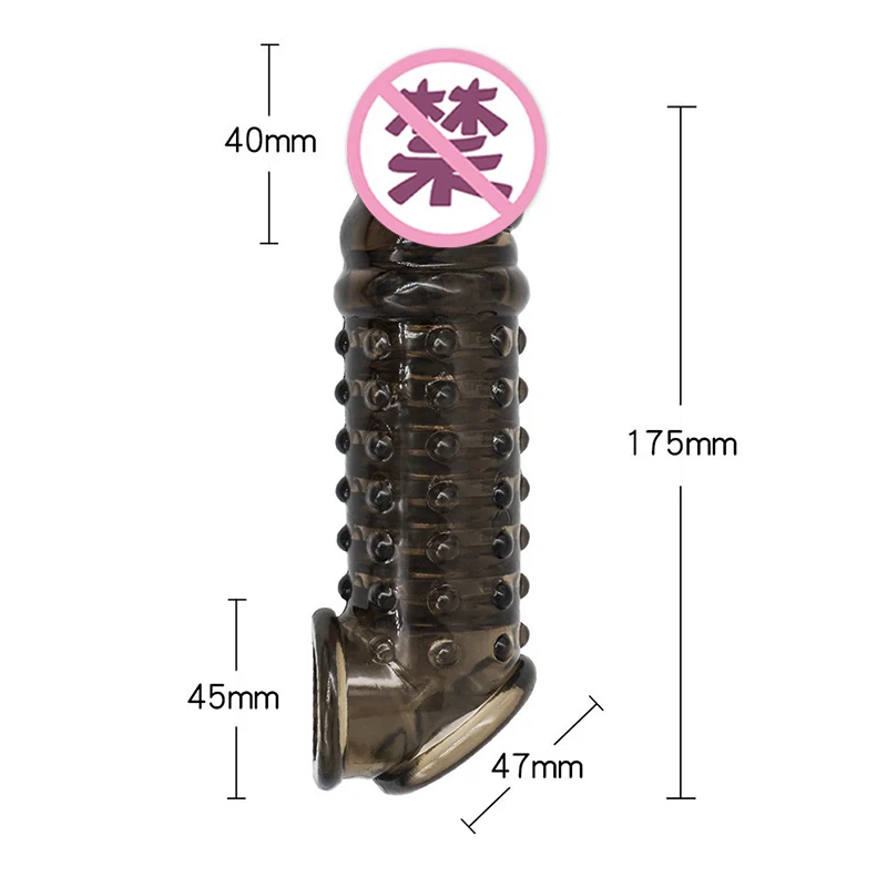 موسع قضيب للرجال قابل لإعادة الاستخدام ، حلقات قضيب ، تأخير القذف ، واقي ذكري ، كم قضيب ، غطاء حشفة سيليكون ، تكبير ، ألعاب جنسية