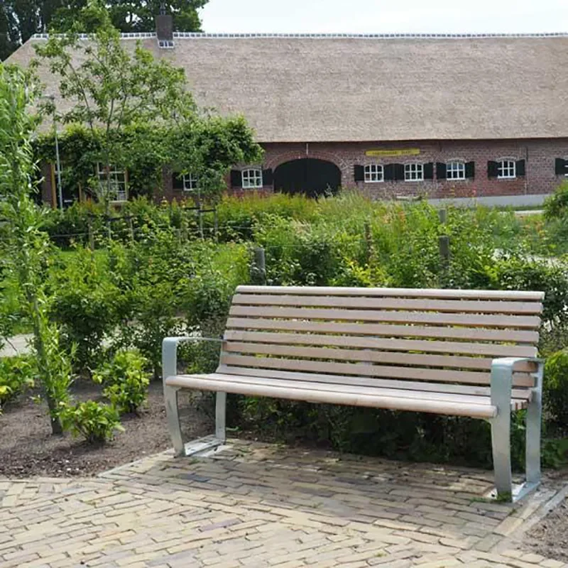 Outdoor Park Bench Garden Leisure Chair for Scenic Area Shopping Mall Square Public Seating Furniture Manufacturer Direct