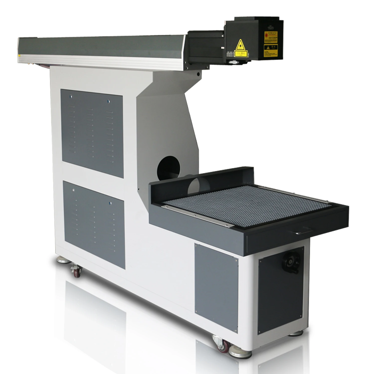 High Speed Large Area Dynamic 3D CO2 Laser Tube Marking Machine For Wood Leather Acrylic 3D CO2 Laser Marking Machine