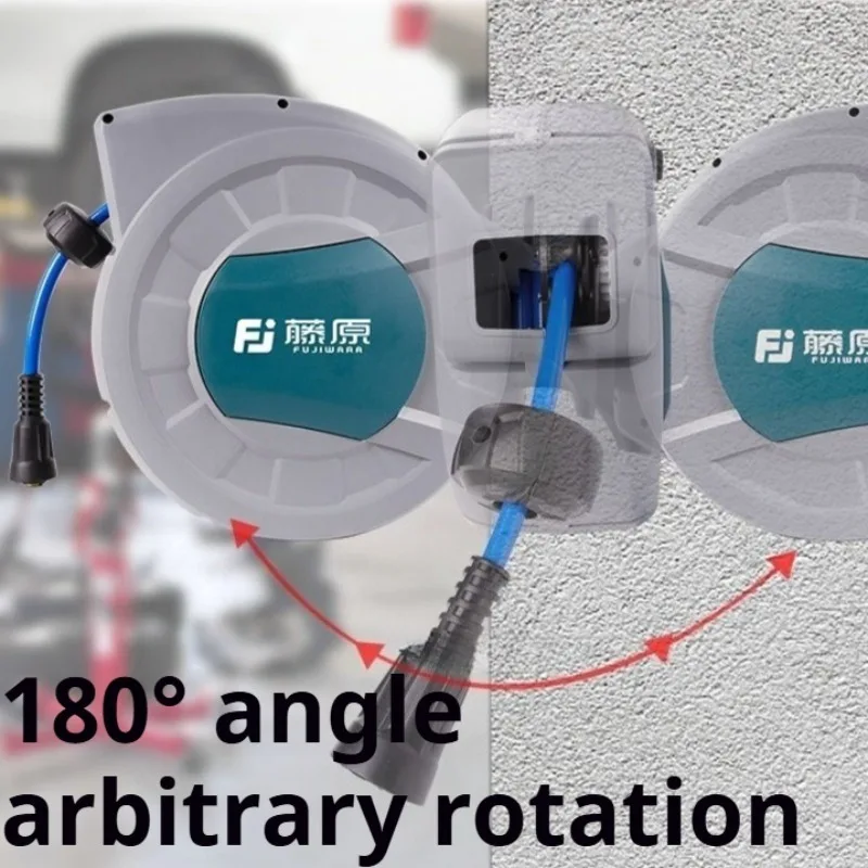 20M Automatic Retractable Air Hose Reel Double Layer Anti-Freeze Pipe Pneumatic Tools Automobile Maintenance Air Hose Reel