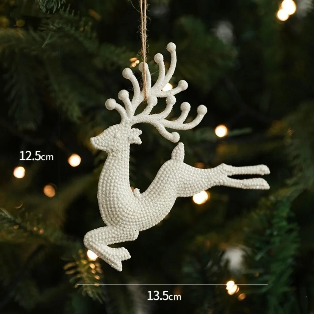 Hanging Christmas Decoration Pendant Elk Pentacle Plastic Christmas Tree Decoration Snowflake Design Xmas Gifts Christmas Party