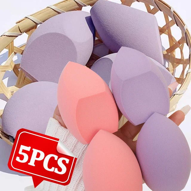 5szt Giant Oversized Three Cuts Beauty Egg Beauty Sponge Powder Eggs for Concealer Foundation Dry Wet Use Face Puff Makeup Tools