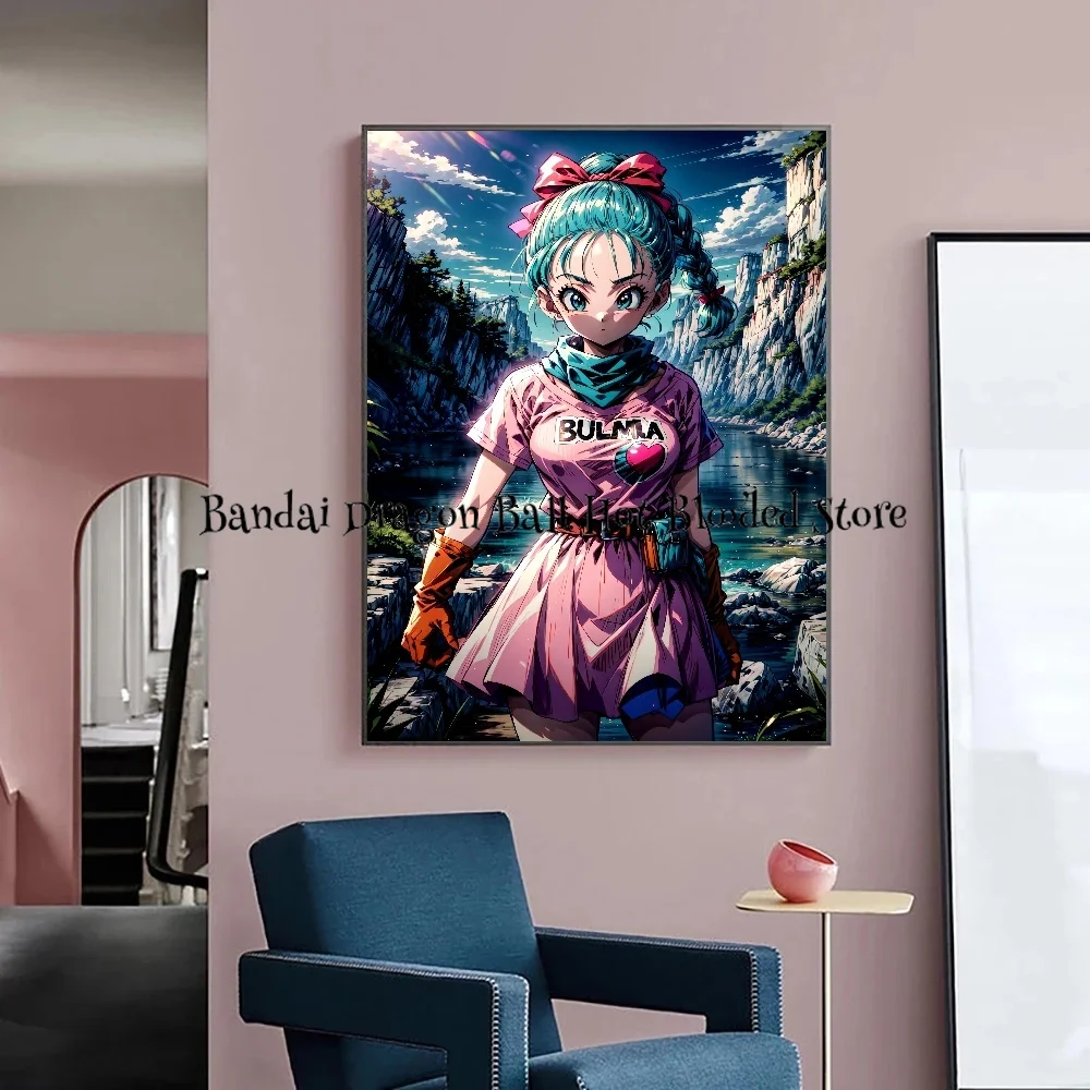 Dragon Ball Decorative Painting Bulma Japanese Anime Characters Birthday Gifts  Art Modern Living Room Decoration Poster Wall