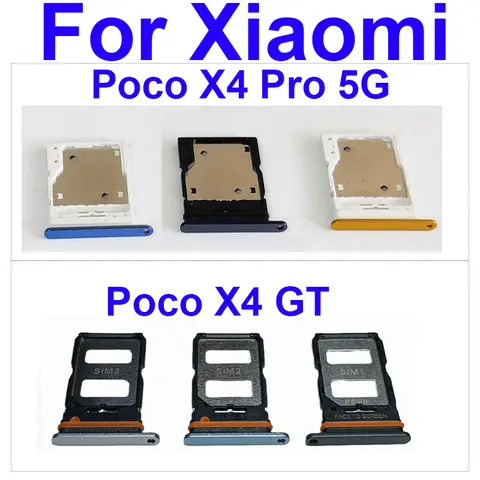 샤오미 POCO X4GT X4Pro 용 SIM 카드 트레이, SIM 카드 슬롯 카드 리더, 거치대 교체 부품, 5G