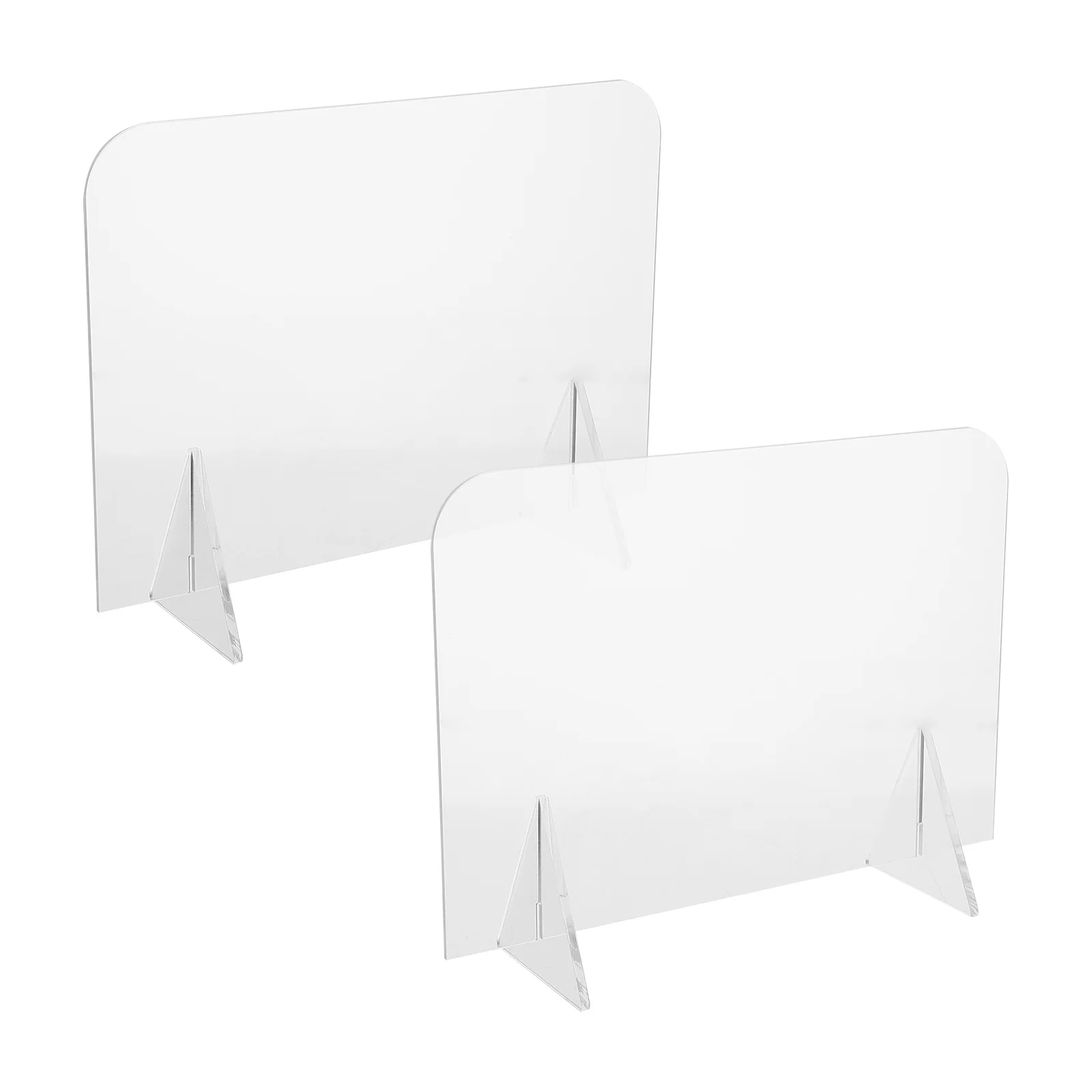 2 pezzi di lavagne in acrilico trasparente per appunti, lavagne trasparenti da tavolo per l'home office, memo, disegno, decorazione per il desktop
