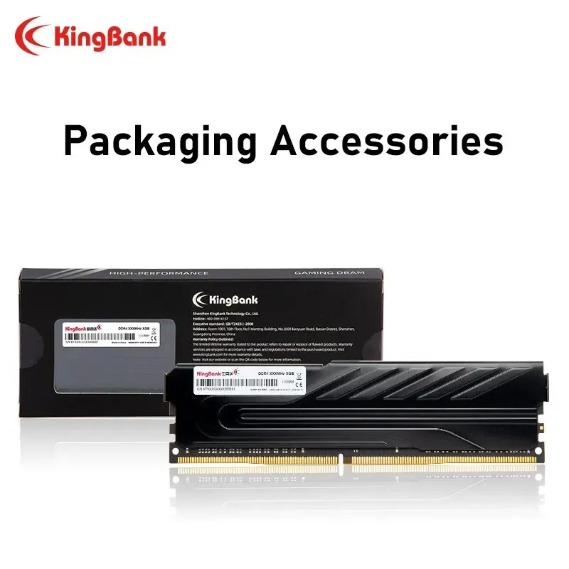 Kingbank Intel heatsink RAM DDR4 8GB 16GB 2666MHz 3200MHz 3600MHz XMP Desktop DDR4เมนบอร์ดรองรับหน่วยความจำพร้อมฮีทซิงค์