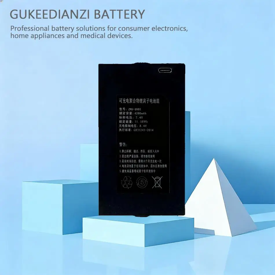 

High Performance 5000Mah Reliable Power Supply Smart Door Lock Battery Fit For Zns-09B