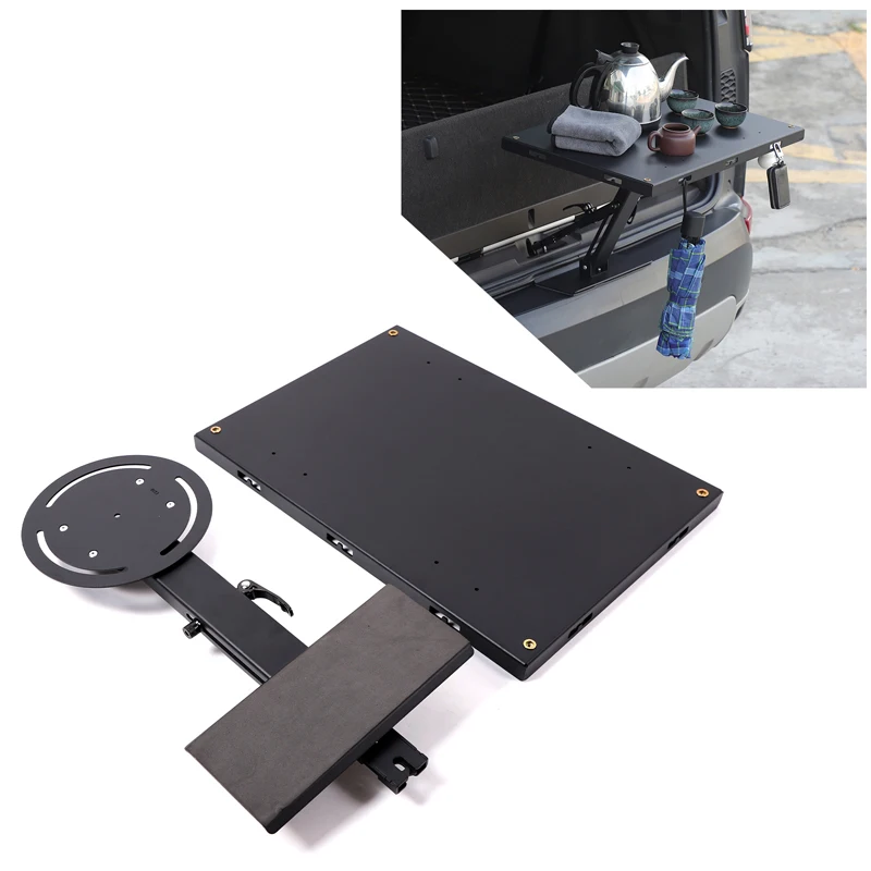 

1piece set carbon For Land Rover Discovery 5 LR5 2017+ car tailgate lock extension small table plate modification accessories