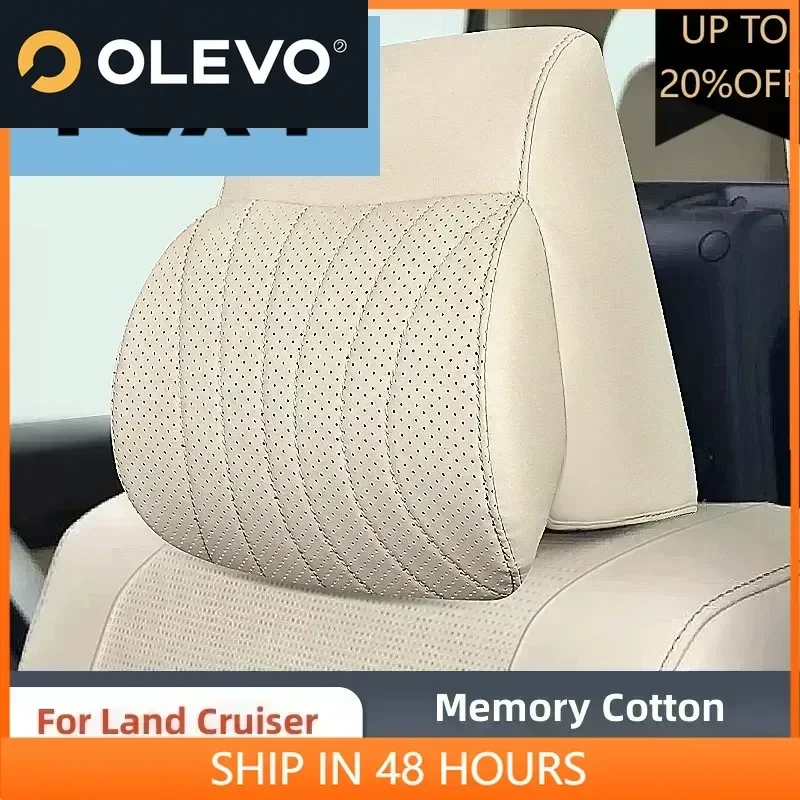 

For Land Cruiser LC300 GX.R 2023 Headrest Pillow Neck Cushion Leather Full Surrounded Car Seat Head Neck Rest Pad