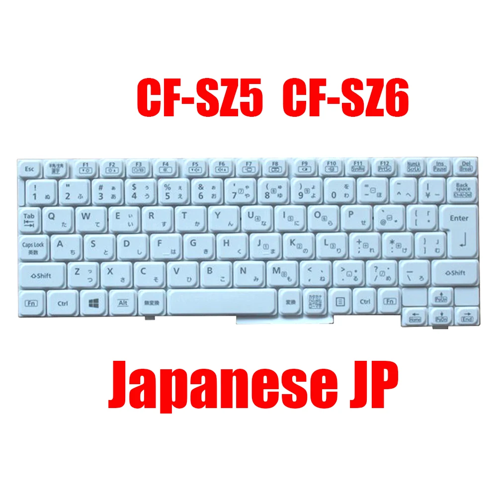 

Japanese JP Laptop Keyboard For Panasonic For Let's Note CF-SZ5 CF-SZ6 HMB8358CPB11 01A SN1507270010 JA Black White New