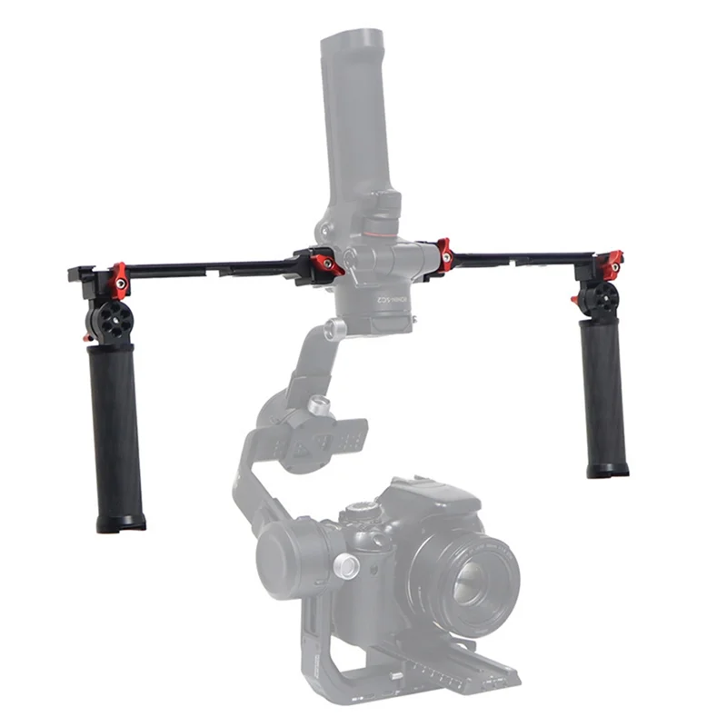 

Y45A-Dual Gimbal Handgrip For DJI Ronin RS2/3/4 Foldable Carbon Handle Grip 180 Adjustable For DJI RS2/3/4 A