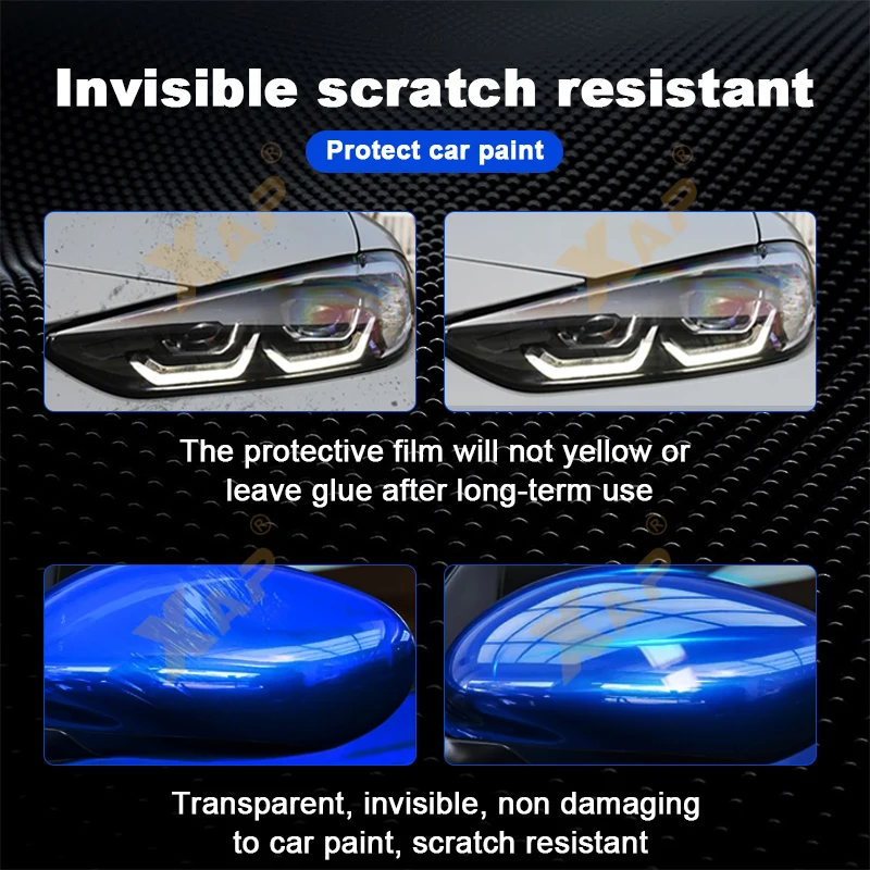 For Toyota Sienna 2022 2023 PPF Paint Protection Film Anti-Scratch Film Transpare Headlight Rearview Mirror Protective Film