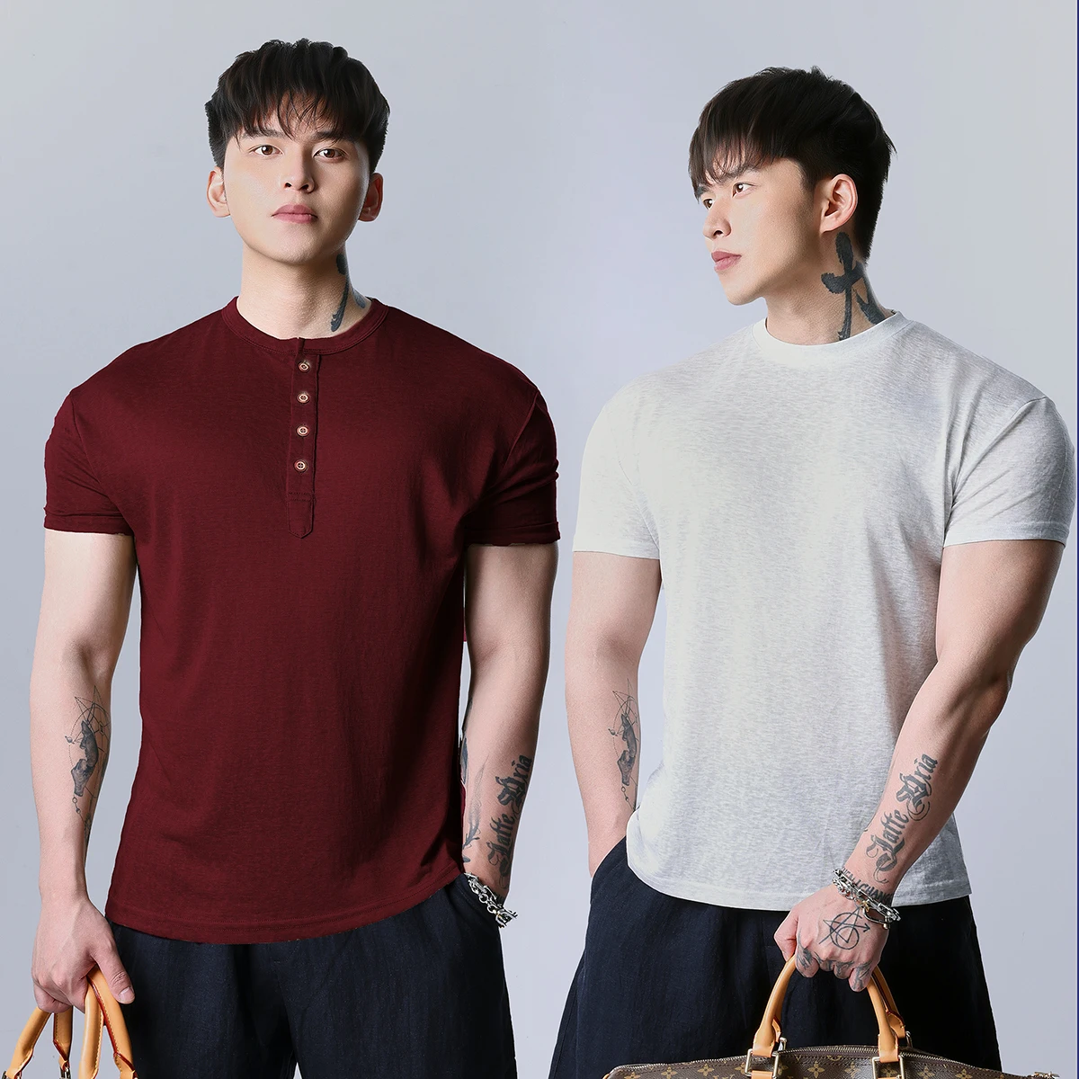 Gymdog Men's Short Sleeve T-Shirt Cool Sensation Fitness Training Sportswear Casual Clothing Breathable Sweat Absorbent