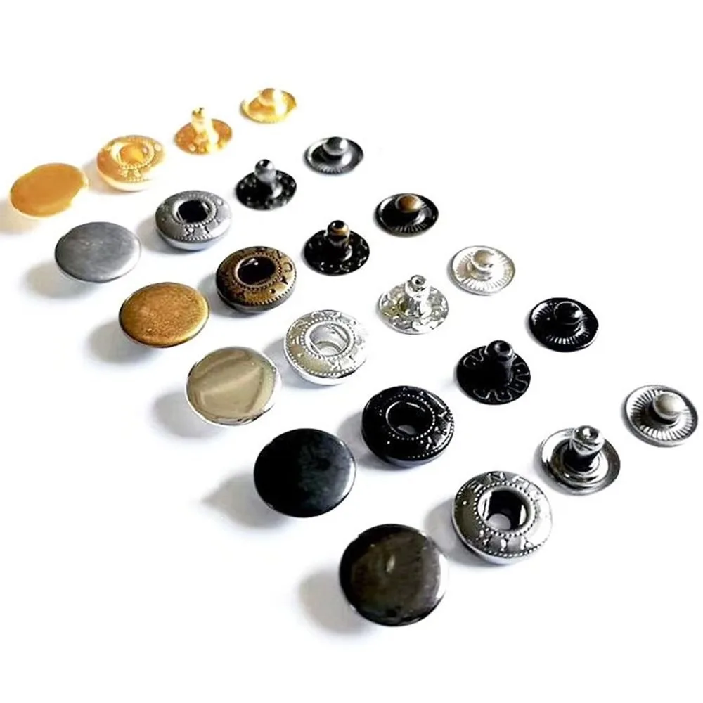 120Set Bag Sewing Tool Repair Rivet Press Studs Leather Fasteners Metal Button Button Tool