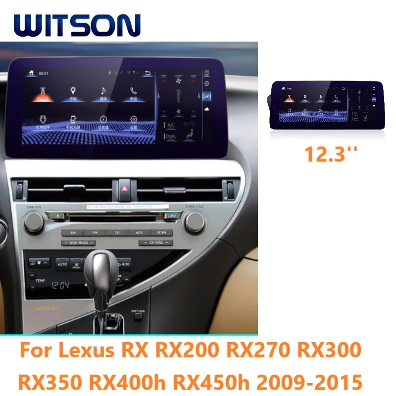 

Автомагнитола WITSON 12,3 ''на Android для Lexus RX RX200 RX270 RX300 RX350 RX400h RX450h 2009-2015 Carplay, автомагнитола Navi, мультимедиа