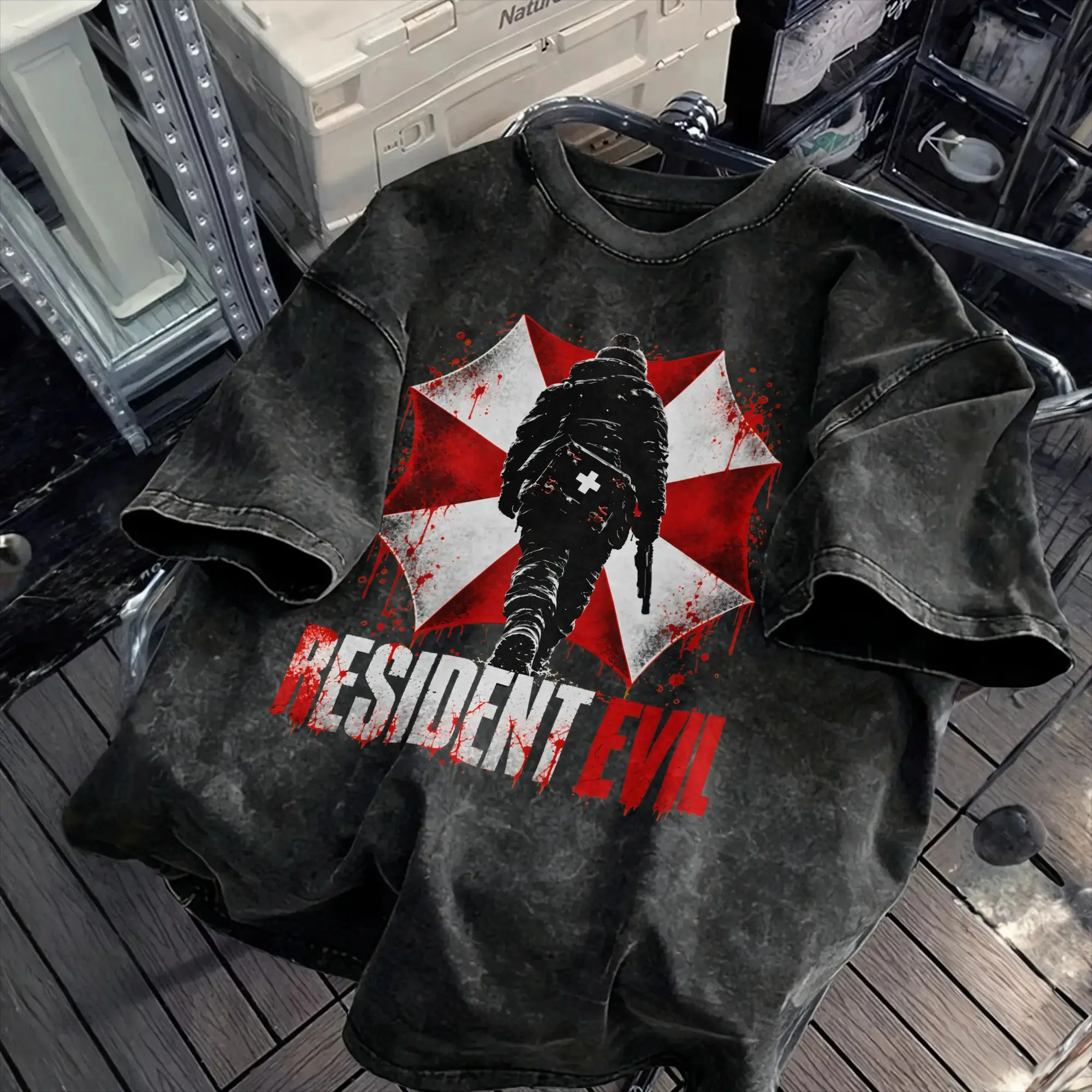 Resident Evil Movie Bryan Hodukavich T-Shirts for Men  Crazy Pure Cotton Tees O Neck Short Sleeve T Shirts Gift Idea Tops