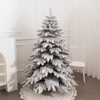 Artificial Christmas Tree Snowflake PVC Encryption Large Indoor Outdoor Home Hotel Party Xmas Tree Ornaments Supplies