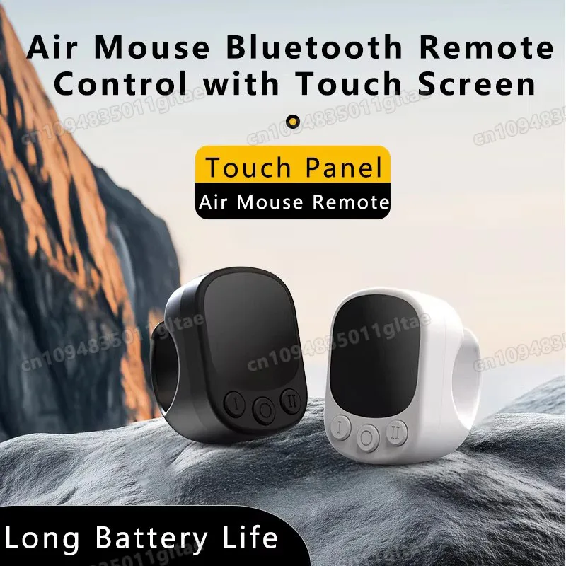 Mouse Ring Remote Control with Touchpad,Smart Automatic Screen Clicker Device，Continuous Clicker，Scrolling Ring Remote Control S