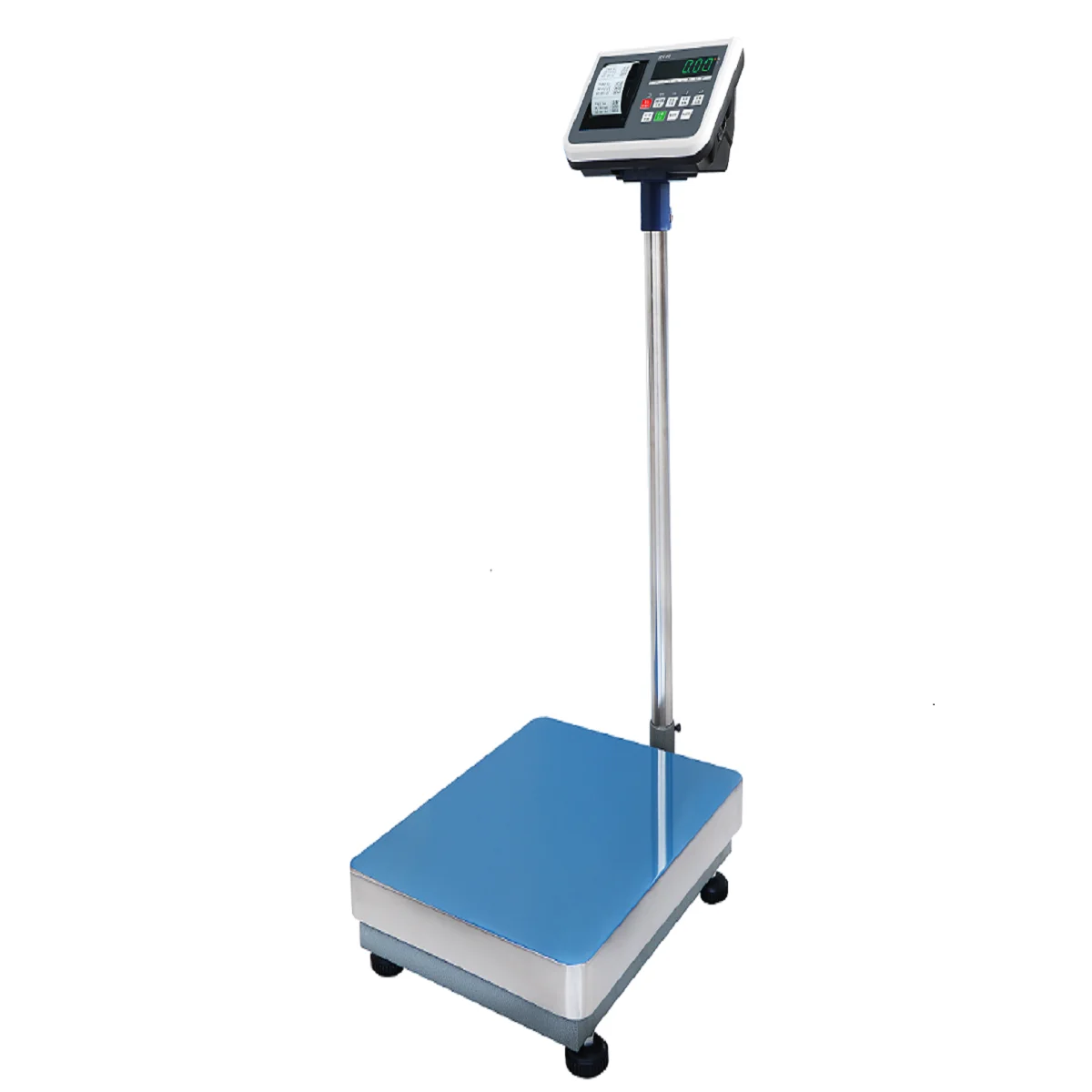 Balança de bancada eletrônica comercial de 100 kg com etiquetas imprimíveis