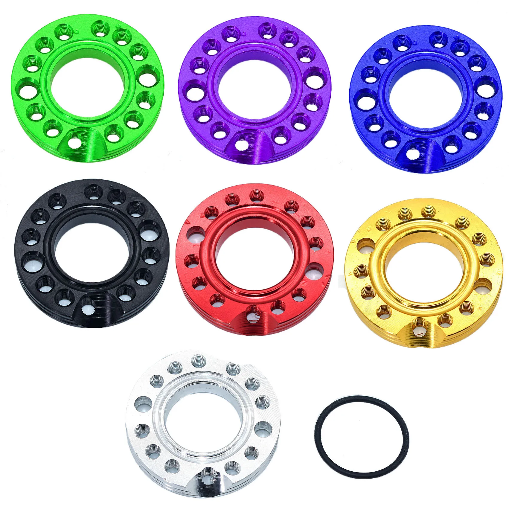 28mm CNC Carburetor Inlet Manifold Adjuster Universal Flange Spinner Plate Adaptor for Pit Dirt Bike Motorcycle Parts