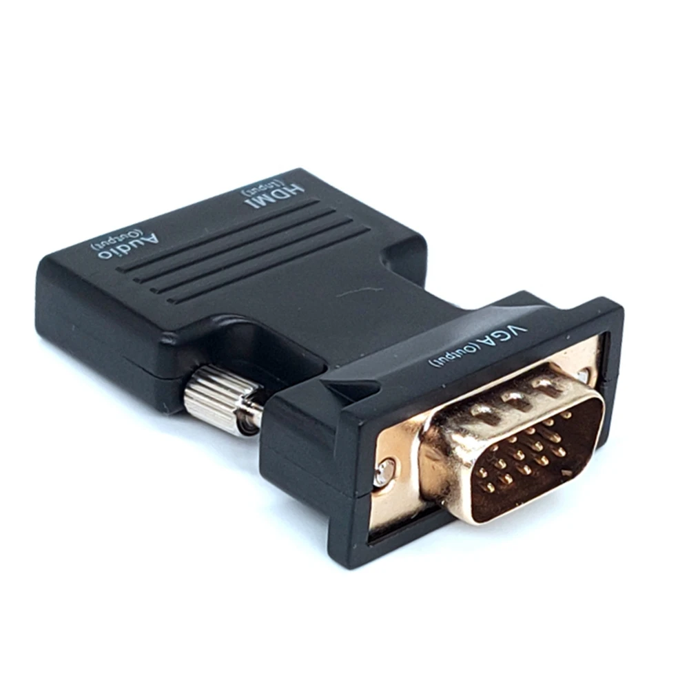 อะแดปเตอร์แปลง HDMI เป็น VAG ความละเอียดสูงสำหรับจอแสดงผลโปรเจคเตอร์ทีวี อินเทอร์เฟซ VGA เป็นความละเอียดสูง