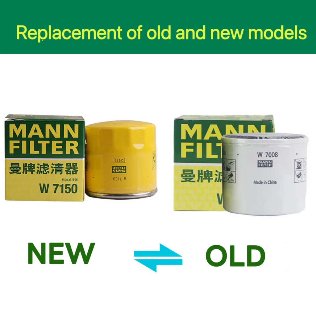MANN FILTER W7008 Oil Filter For VOLVO C30 S40 V60, FORD Fiesta Focus ESCORT Ecosport Mondeo 30731879 G2MJ6731BA EM5G6714AA