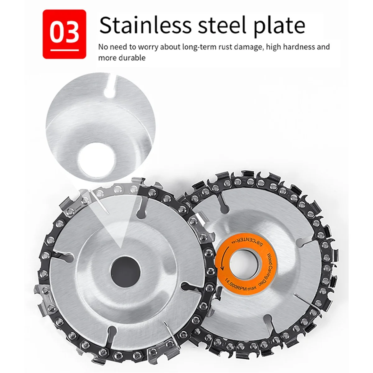 7-Tooth Angle Grinder Chain Disc 4 Inch 100mm Woodworking Cutting Piece High Precision Universal Chainsaw Chain Disc